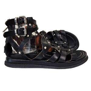 A.S.98 | Payne Sandals Sz 39 8.5-9 Gladiator Buckle Studded Platform Rocker-chic